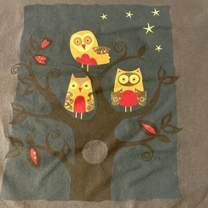LAT (Live And Tell) Girls T-shirt Size Large 3/4-sleeve V-Neck Owl Print - Picture 1 of 6