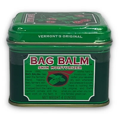 Bag Balm 4 oz Vermont Original Skin Moisturizer Hands Lips Feet - Image 1 of 4