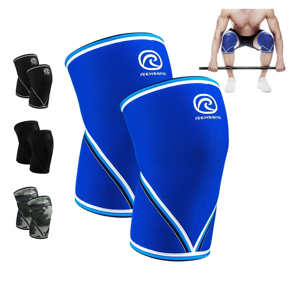 Rehband 7051 Kniebandage Kraftsport 7mm Powerlifting Kniestütze Gewichtheben - Bild 1 von 2
