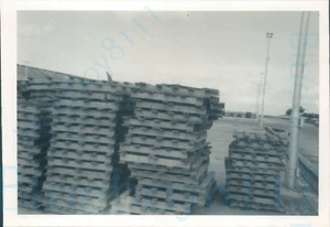 Merchant Seaman Barbados 1969 paletas en puerto foto de 5*3,5" - Imagen 1 de 2