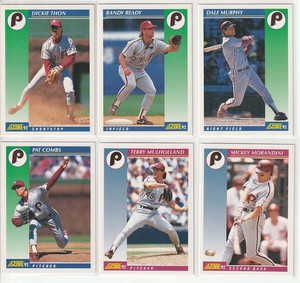 1992 Score Philadelphia Phillies Team Set