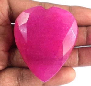 Natural 238.85 Ct African Red Ruby Heart Shape Gemstone Valentine Day Offer - Picture 1 of 9