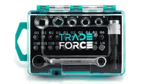 TRADEFORCE - MINI CHIAVE A CRICCHETTO CON 27 ACCESSORI UTENSILI IN ACCIAIO - Foto 1 di 1
