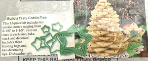 Kit Tagliabiscotti Albero di Natale Albero Biscotti Natalizio + Sacchetti Frosting Punte NUOVO - Foto 1 di 2