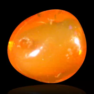 1.13 ct Elegant Fancy Cabochon Cut (7 x 7 mm) Un-Heated Red Fire Opal Gemstone - Picture 1 of 1