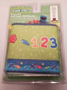 Sesame Street Elmo Removable Self Stick Peel And Stick Wall Border ABC 123 - Picture 1 of 4