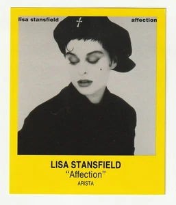 RARE MUSIC PROMO STORE AD 5 1/2" X 4 1/2" - LISA STANFIELD - AFFECTION - Picture 1 of 2