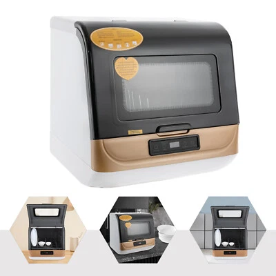 Mini Spülmaschine 35cm Geschirrspüler Tischgeschirrspüler freistehen 4 Modi 800W - Bild 1 von 4