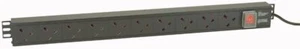 POWERDATA TECHNOLOGIES - 10 Way UK PDU with IEC C14 Plug - Vertical Rack Mount - Picture 1 of 1