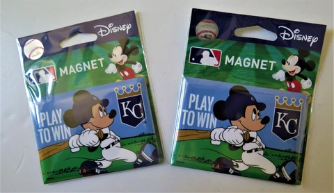 TWO (2) KANSAS CITY ROYALS, 2.5" X 3.5" METAL MAGNETS FROM WINCRAFT Cover