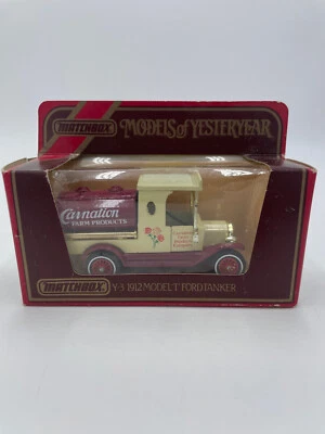 Matchbox Models of Yesteryear Y3 1912 Model T Ford Tanker Carnation Farm NIB - Image 1 of 3