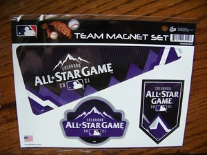 2021 AS All-Star Colorado 3 magnet set hosted by Colorado Rockies Coors Field - Picture 1 of 7