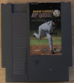 Used Roger Clemens MVP Baseball Nintendo NES Video Game
