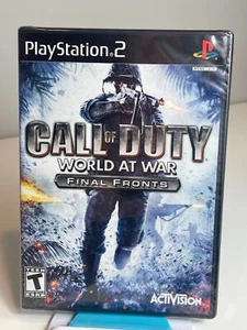 Call of Duty World at War Final Fronts PS2 PlayStation 2 New Sealed Black Label - Picture 1 of 7