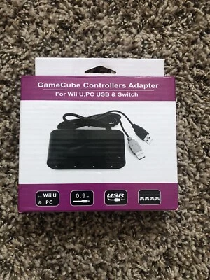 Genuine Nintendo GameCube Controller Adapter Super Smash Bros Wii U & Switch-2 - Image 1 of 2