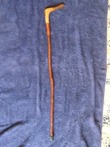 Wooden hand made walking stick height 88cm - Picture 1 of 10