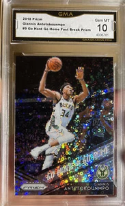 2018 Prizm GIANNIS ANTETOKOUNMPO Refractor Fast Break SP Gem Mint 10 - Picture 1 of 3