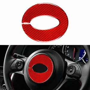 For Subaru BRZ Toyota 86 2012-2020 Steering Wheel Center Sticker Carbon Fiber - Picture 1 of 6