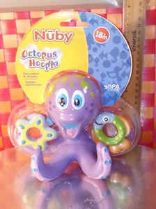 Toy, Nuby, Octopus Hoopla, New, BPA GREE, 2020 by Luv n' Care 8" by 7" H - Picture 1 of 10