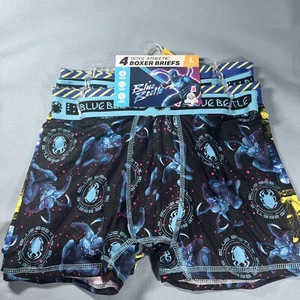 Blue Beetle Boys 4-Pack Athletic Stretch Underwear Boxer Briefs L(10-12) HH - Picture 1 of 4