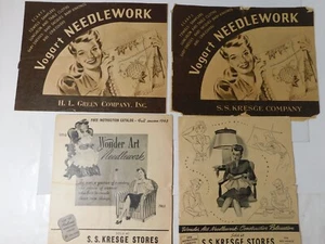 4 1943 Needlework Catalogs S.S. Kresge Stores Vogart & Wonder Art - Picture 1 of 14