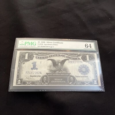 1899 One Dollar Silver Certificate uncirculated PMG 64 - Image 1 of 4