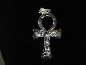 Hip Hop Silvertone Celtic/Egyptian Pendant, New - Picture 1 of 6