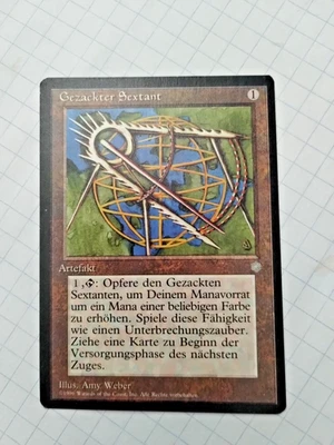 MTG German Barbed Sextant (Gezackter Sextant) Misprint Ice Age Reg.-Uncirculated - Image 1 of 3