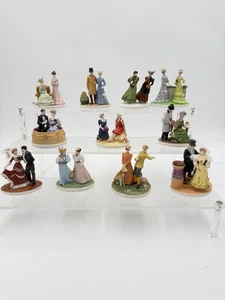 Estatuillas miniatura de porcelana Parisiennes de moda Franklin Mint 11 - Imagen 1 de 13