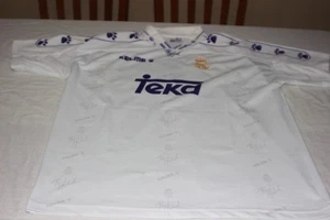 Official Real Madrid Vintage Football Shirt 1994-95 Kelme T/XL No. 18 AlkortA - Picture 1 of 6