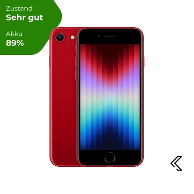 Apple iPhone SE (2022) 64GB Rot, Sehr gut - Refurbished, 24 Monate Garantie - Bild 1 von 4