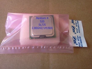 Intel Pentium 4 520 2.80GHz CPU Processor SL7J5 Socket 775 w/ Free Thermal Paste - Picture 1 of 1
