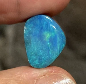 9,7ct 14,8x11,8x5,3mm Fine Teal Blue Green Australian Doublet Opal Cabochon Gemme - Bild 1 von 13