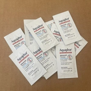10 Aquaphor Advanced Therapy Healing Ointment Packets .03 oz Expires 3/2026 - Picture 1 of 4