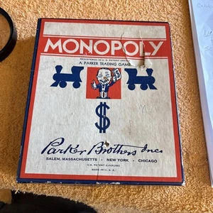 Vintage Monopoly Game 1940s Era - NO BOARD. - Picture 1 of 5