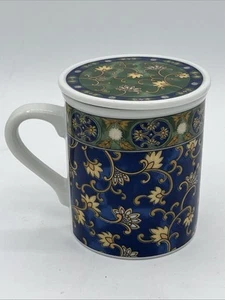 Hues n Brews Herman Dodge & Son Mug With Lid Coaster Made In Japan - Picture 1 of 7
