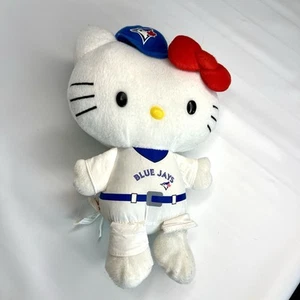 RARE Sanrio Hello Kitty Toronto Blue Jays Baseball Uniform Plush Stuffed MLB - Bild 1 von 7