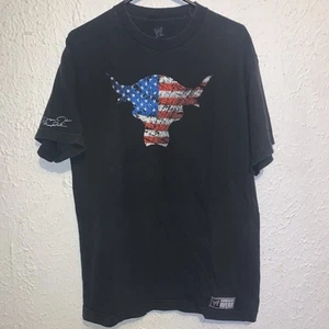 WWE Authentic Dwayne The Rock Johnson Team Bring It American Flag Shirt L - Picture 1 of 6