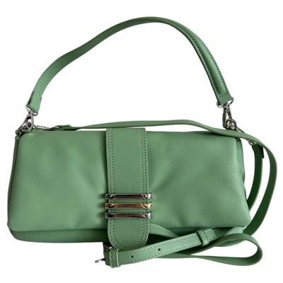 BCBGeneration Vegan Leather Sage Green Crossbody Shoulder Bag Or Clutch Y2K Vibe - Image 1 of 4