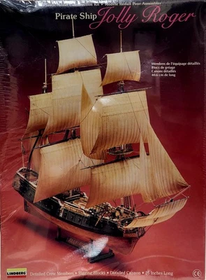Original Box Pirate Ship Jolly Roger Lindberg 1990 NEW FACTORY SEALED *US Seller - Image 1 of 4