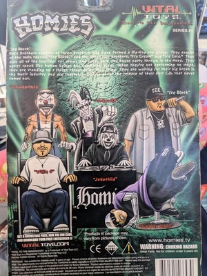Экшн-фигурка 2003 Homies серия 1 ICE BLOCK Vital Toys 7 дюймов - Изображение 1 из 3