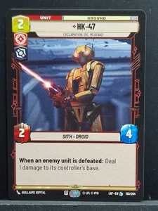 130/264 HK-47 - Exclamación: Die, Meatbag! - Legendario - Leyendas de la Fuerza - Imagen 1 de 6