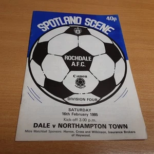 Rochdale v Northampton Town (D4) 16/2/1985 - Picture 1 of 2