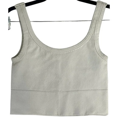 Nikibibi White Scoop Neck Cami Cropped Tank Top Reg Size M/L - Image 1 of 3