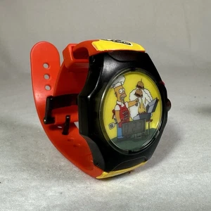 The Simpsons Burger King Exercise Curl #428 Talking Toy Wristwatch Kids Size - Picture 1 of 9