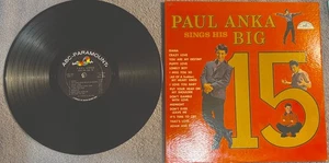 Paul Anka SINGS HIS BIG 15 lp vinyl record album - Bild 1 von 2