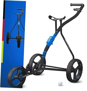 Golf Cart Golf Push Carts | Wishbone One Aircraft Grade Materials Blue - Picture 1 of 7