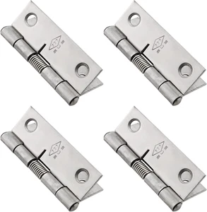 MTQY Federscharnier 4 Stück 50 mm/2 Zoll 304 Edelstahl selbstschließende Türscharniere w - Bild 1 von 12