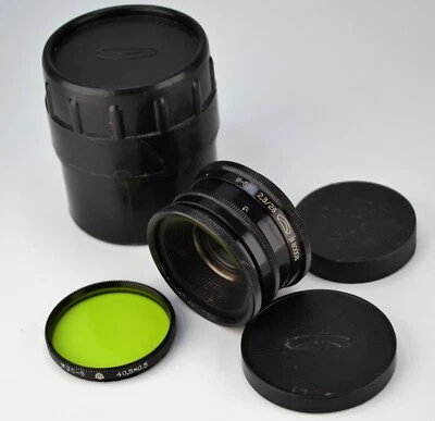 SUPER RARE EDITION! 1980! SOVIET USSR PANCAKE INDUSTAR-69 LENS f2.8/28 M39 mount - Image 1 of 4