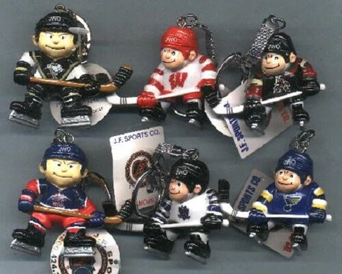 1 BRAT - NHL - J.F.SPORT BRAT NEW YORK RANGERS NEW Skater KEYCHAIN - LAST1 Cover